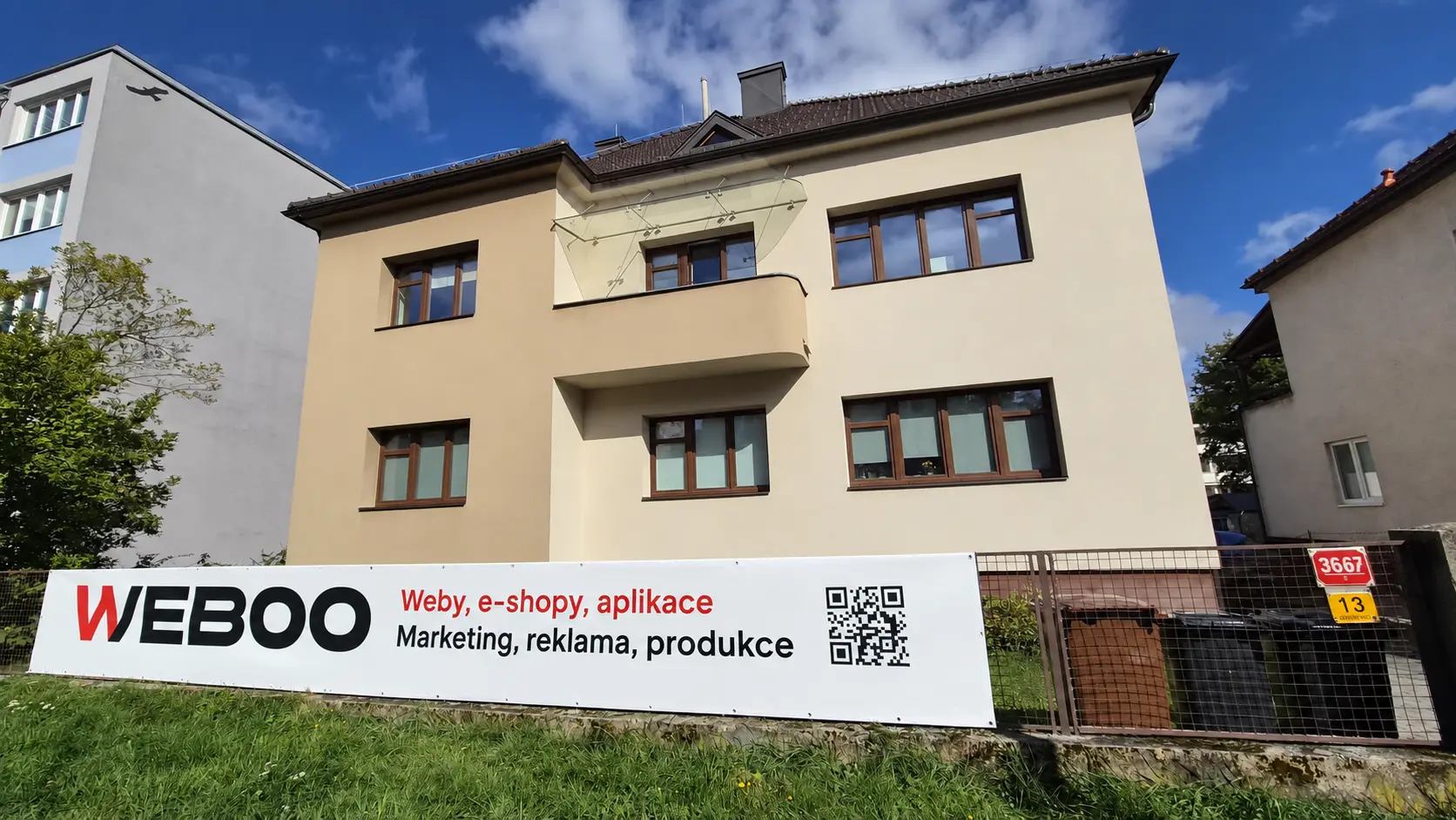 Kancel&aacute;ř WEBOO na &Scaron;evcovsk&eacute; 3667 ve Zl&iacute;ně